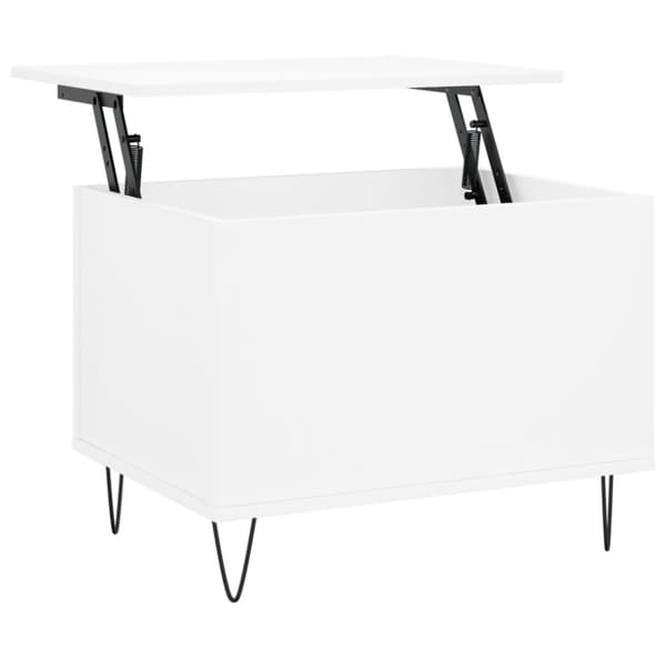 Soffbord vit 60x44,5x45 cm konstruerat trä