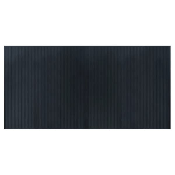 Matta rektangulär grå 100x200 cm bambu