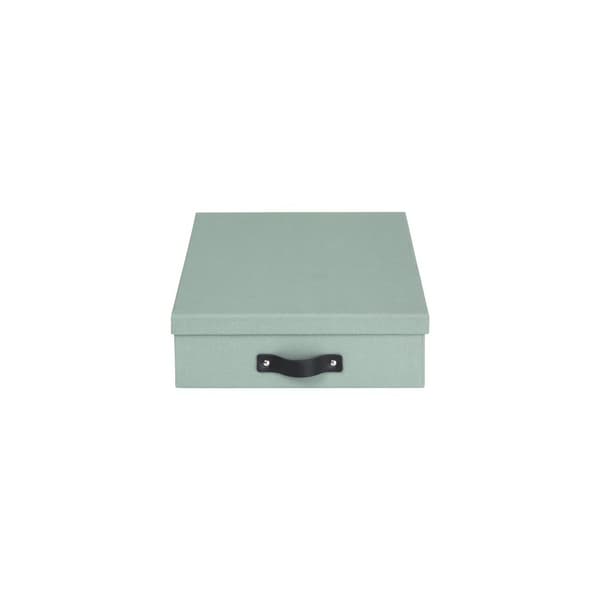 Förvaringsbox m.lock kartong A4 Mint