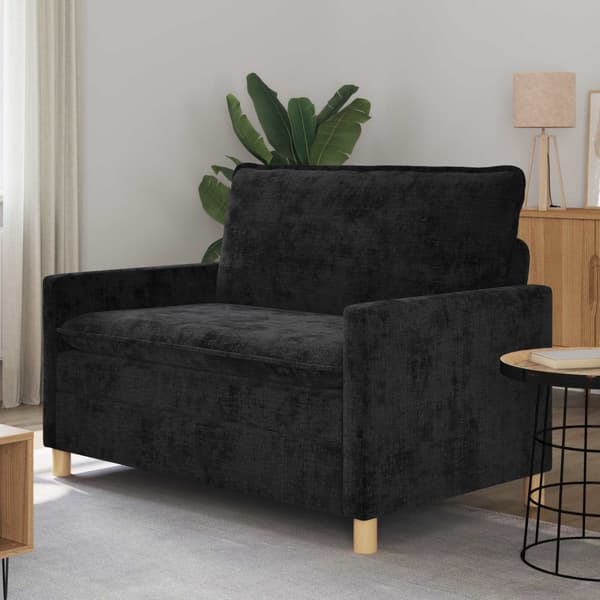 Soffa Svart 126 x 81 x 87,5 cm Polyester