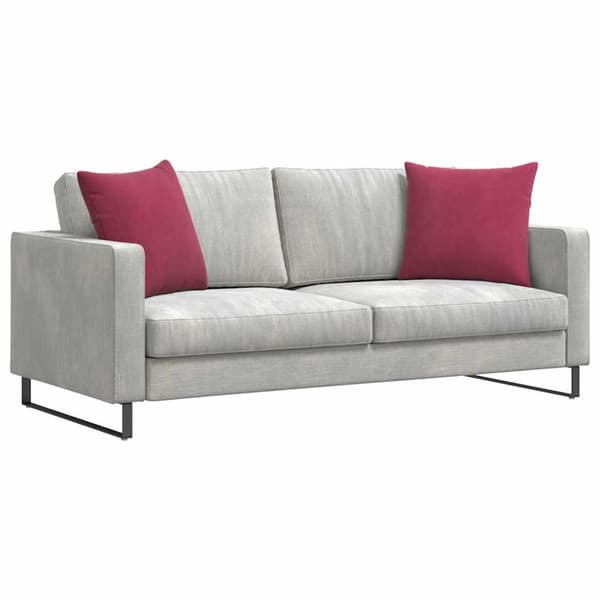 Sofakuddar 2 pcs Vinröd 50 x 50 cm Kordread tyg