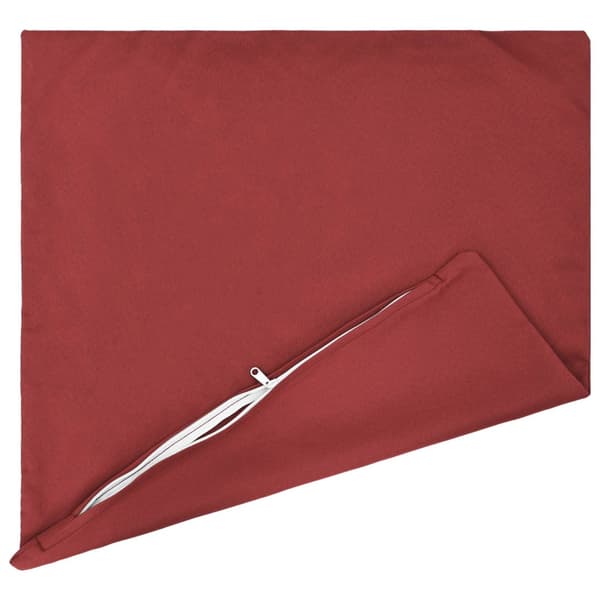 Kuddöverdrag 6 st HEERLEN Vinröd 80 x 80 cm Polyester