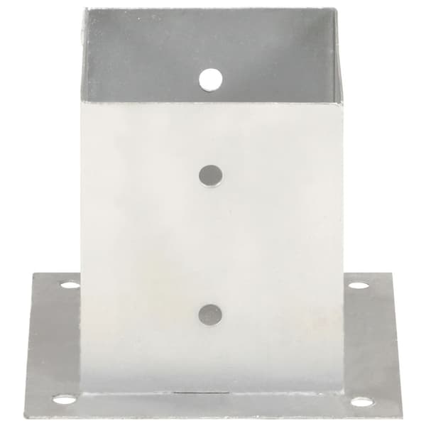 Stolpfot 4 st galvaniserad metall 121 mm