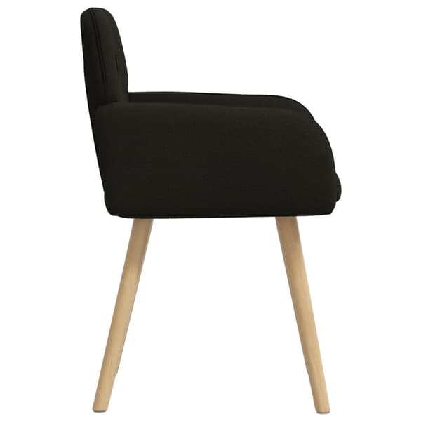 Matstolar 2 pcs Bouclé Svart 59 x 57 x 85 cm