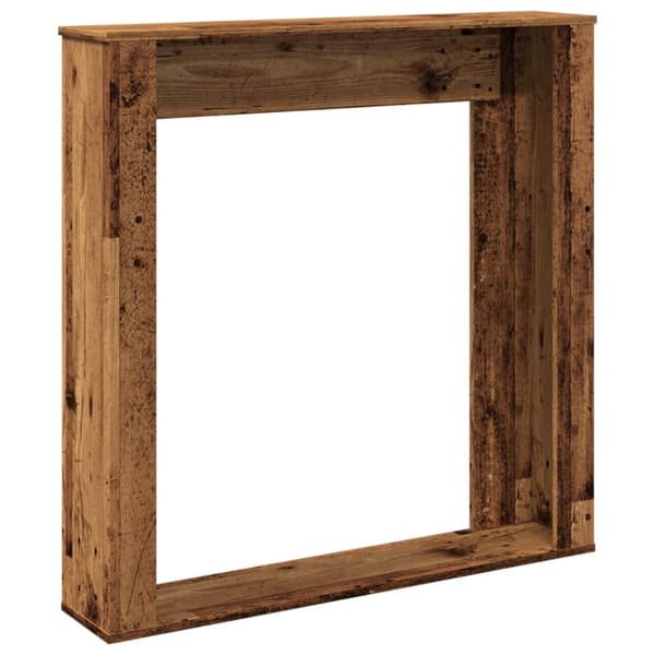 Spiselkrans åldrat trä 100x20x100 cm konstruerat trä