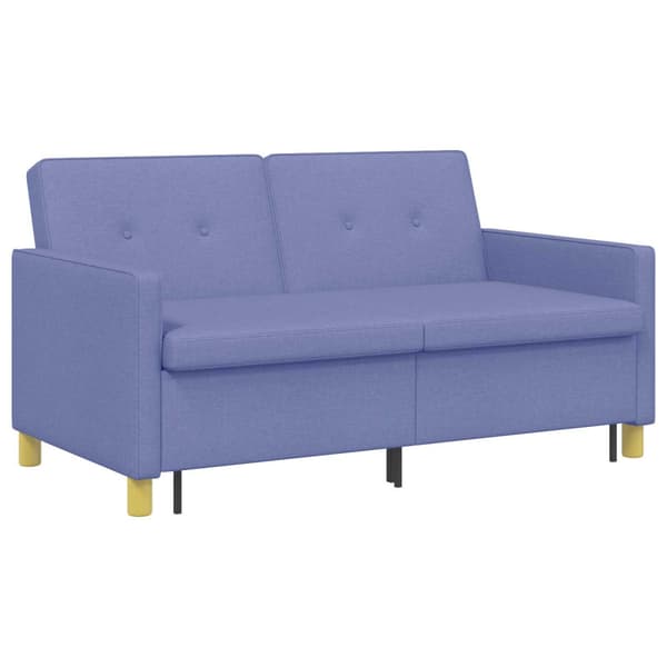 Pull Out Sofa Bed Jeansblå Tyg