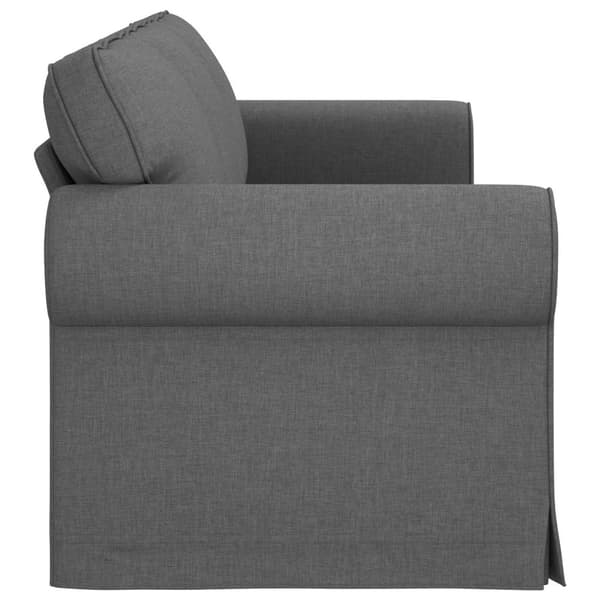 Soffa Mörkgrå 245 x 82 x 80 cm tyg