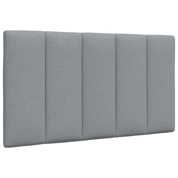 Bed Frame without Mattress "Hanko" Light Grey 90x190 cm Fabric