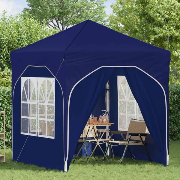 Pop-up Partytält 192 x 192 x 245 cm Blå