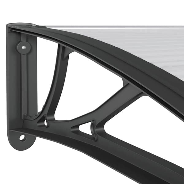 Entrétak svart 300x100 cm polykarbonat