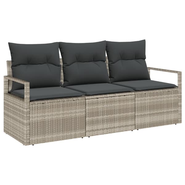 Soffset 3 pcs Ljusgrå konstrotting