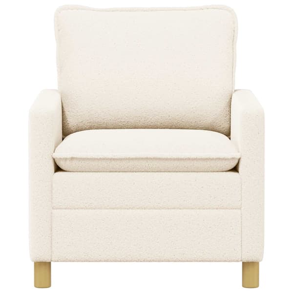 Soffa Gräddvit 76 x 81 x 87,5 cm Tyg