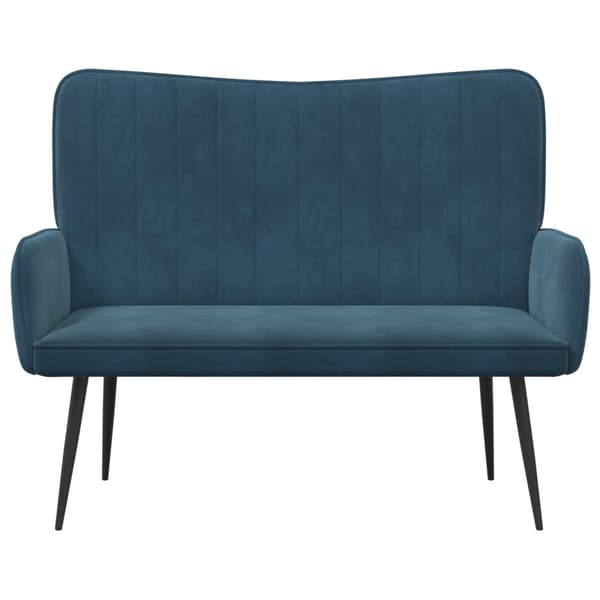 Tvåsitssoffa Blå 115 x 61 x 87 cm Sammet