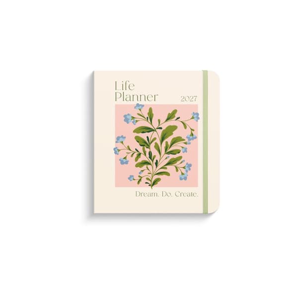 Life Planner Delicate Flowers 2027