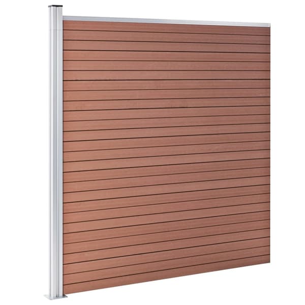 Staketpanel WPC 1391x186 cm brun