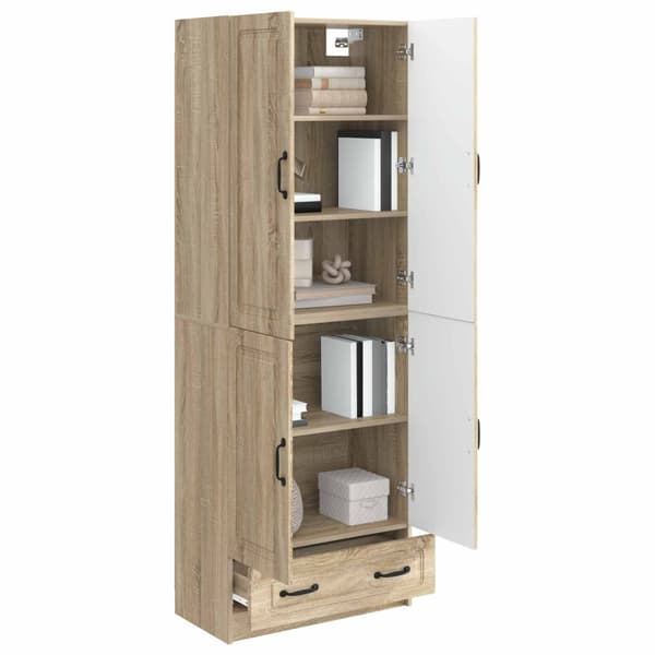 Skåpset 2 pcs Sonoma-ek Konstruerat trä