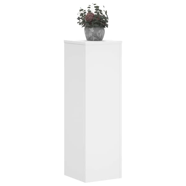 Växtställ 2 st vit 25x25x80 cm konstruerat trä