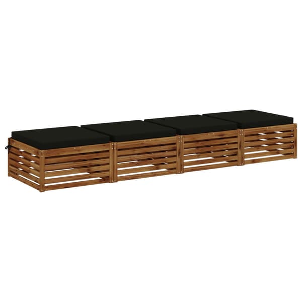 4-delade Sittdynor SOEST 4 st 100% Polyester Svart