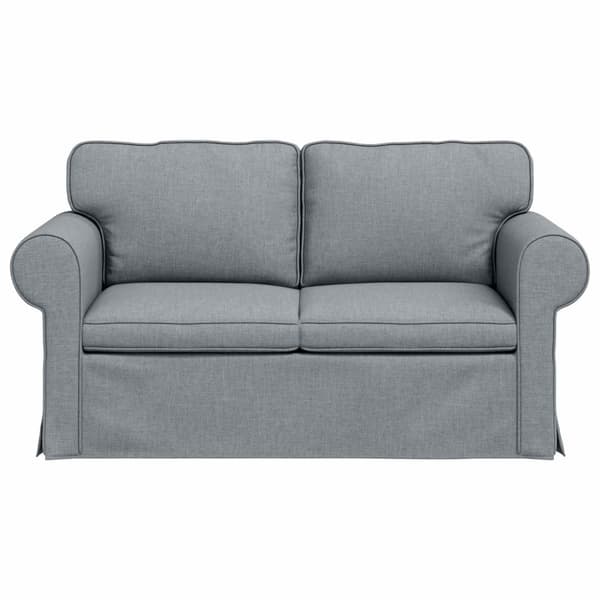 Soffa Ljusgrå 155 x 82 x 80 cm tyg