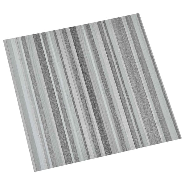 Golvplankor 55 pcs Ljusgrå 5,11 m² PVC