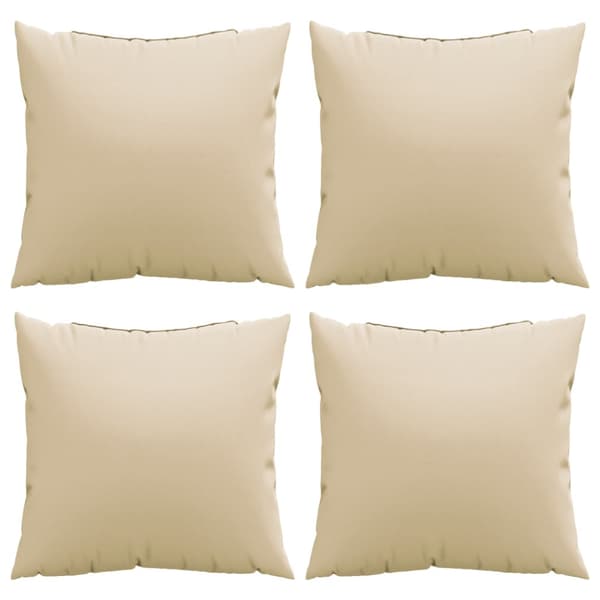 Soffkuddar 4 st beige 60x60 cm tyg