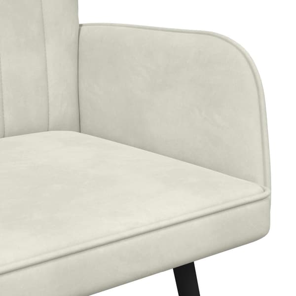 Tvåsitssoffa Kräm 115 x 61 x 87 cm Sammet