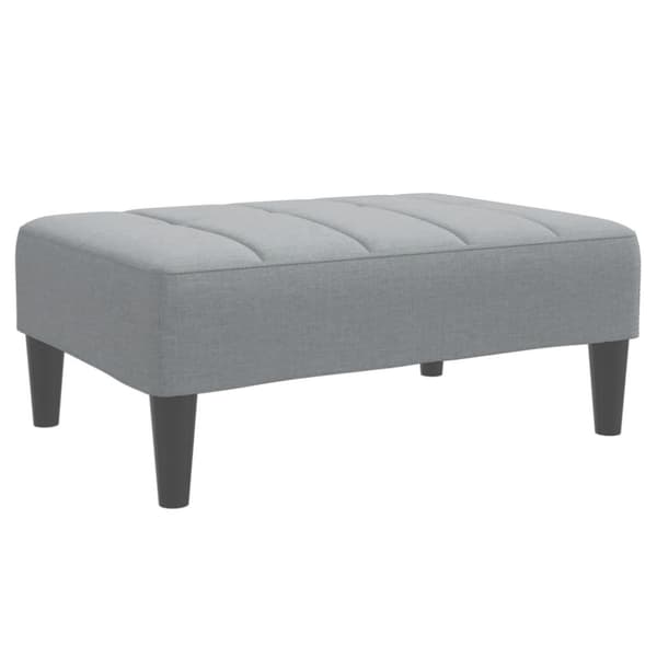 Fotpall Ljusgrå 77x55x31 cm tyg
