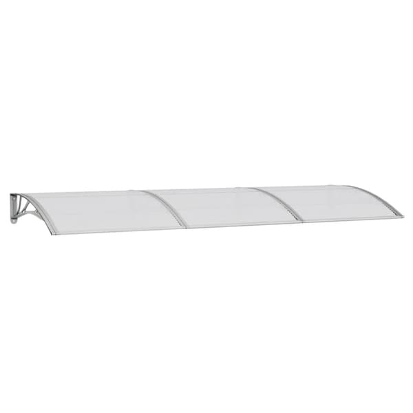 Entrétak grå 300x100 cm polykarbonat