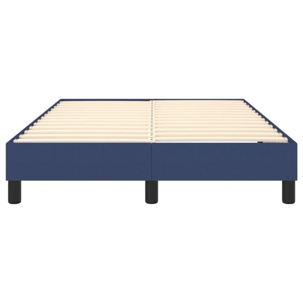 Boxspring-sängram blå 120x200cm tyg