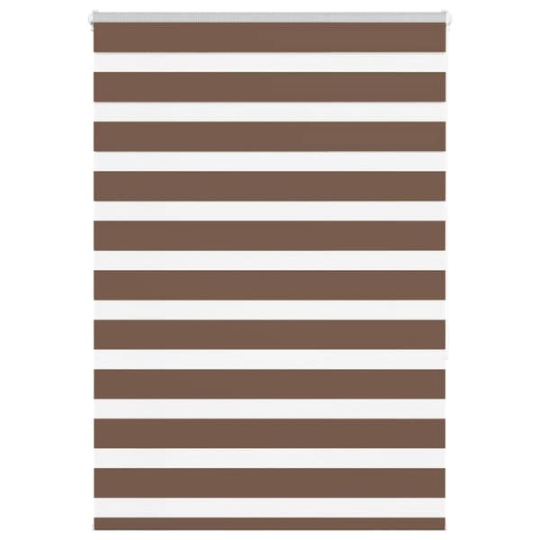 Rullgardin zebra brun 100x150 cm tyg bredd 95,9 cm polyester