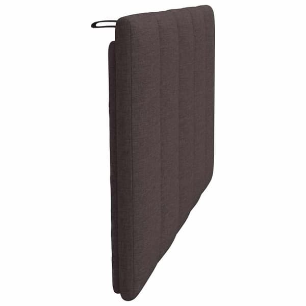 Headboard Cushion "Hanko" Dark Brown 80 cm Fabric
