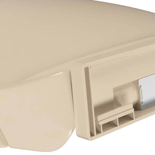Toalettsits mjuk stängning beige oval