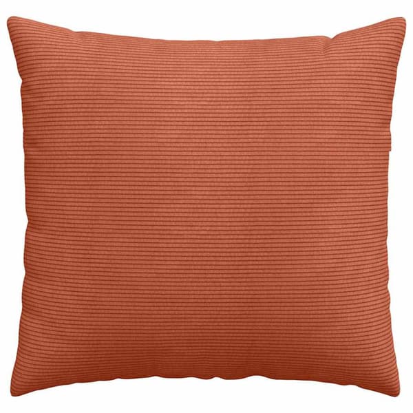 Sofakuddar 2 pcs Röd orange 45 x 45 cm Kordread tyg