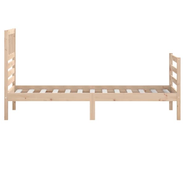 Sängram massivt trä 90x200 cm
