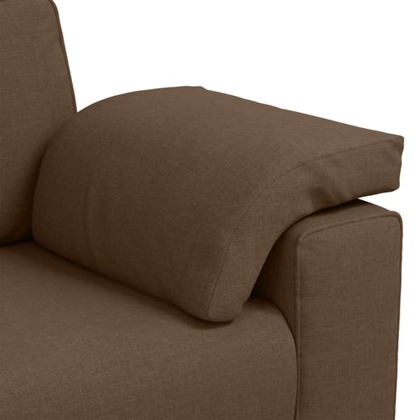 Tvåsitssoffa Brun 160 cm tyg