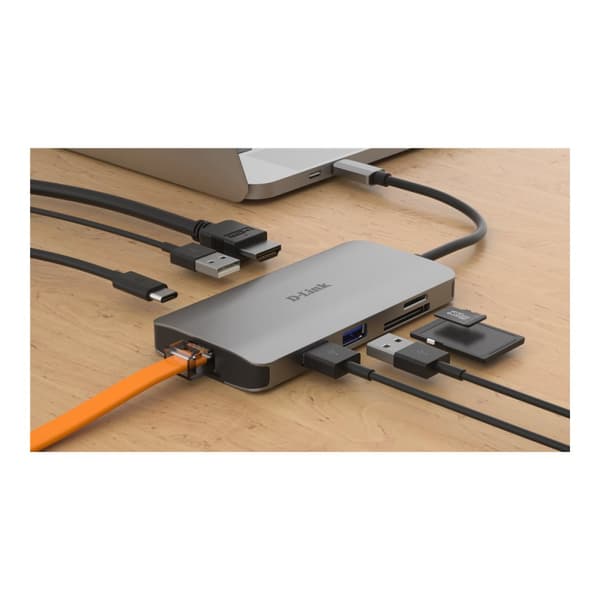 D-Link DUB-M810 - dockningsstation - USB-C / Thunderbolt 3 - HDMI - 1GbE
