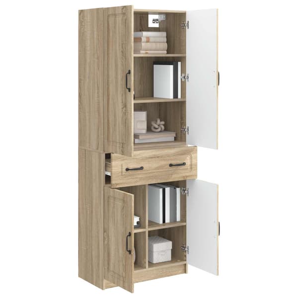Skåpset 2 pcs Sonoma-ek Konstruerat trä