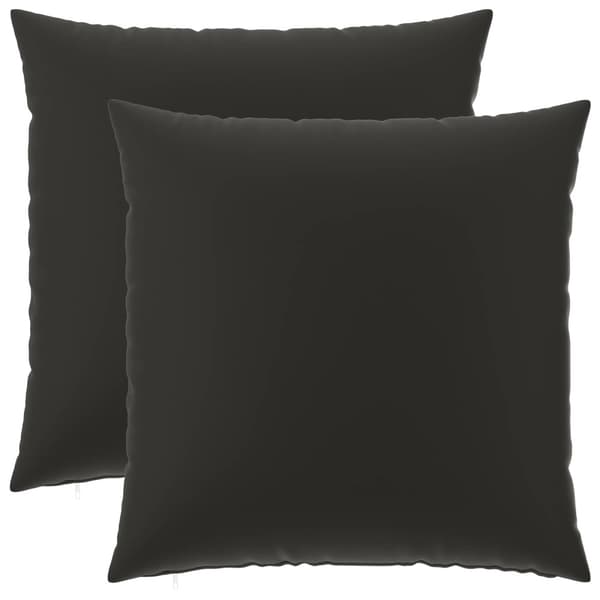 Kuddöverdrag 2 st HEERLEN Svart 65 x 65 cm Polyester
