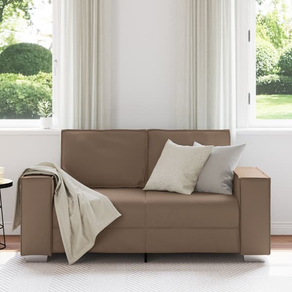 Tvåsitssoffa Cappuccino 160 cm Konstläder