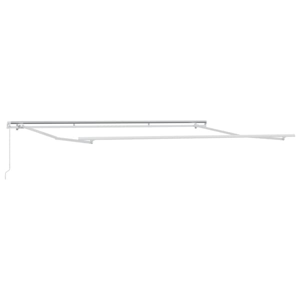 Utfällbar markis Grön och Vit 500 × 350 cm