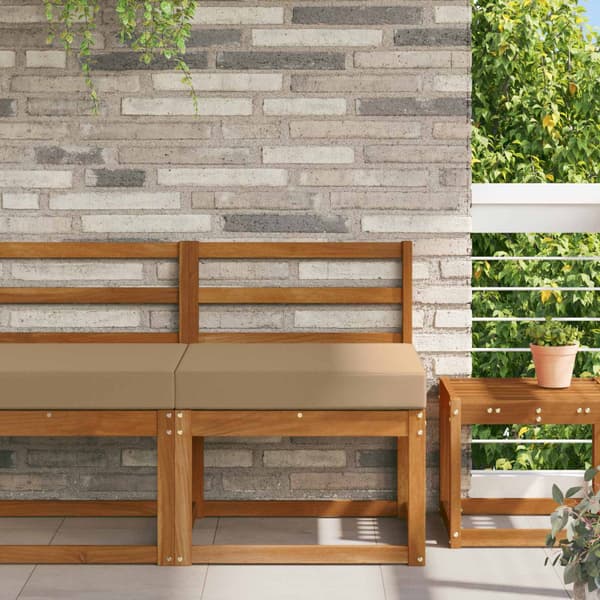 Utomhus Soffa Kudde Taupe 60 x 60 x 8 cm Polyester