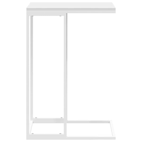 Sidobord vit 40x30x59 cm konstruerat trä