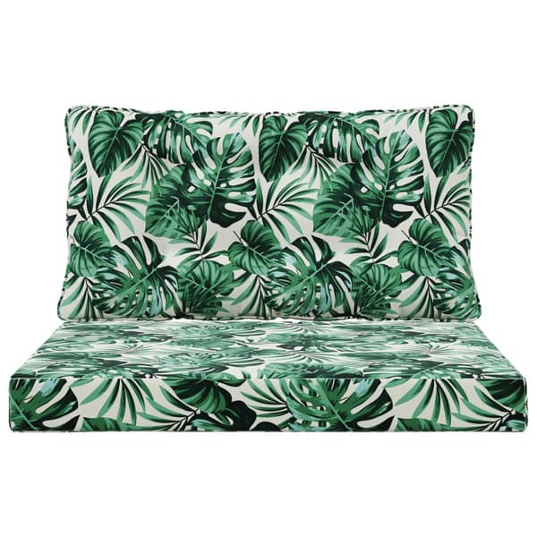 Utomhus Soffa Kudde 2 pcs Bladmönster Polyester