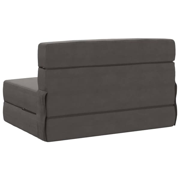 Fällbar Soffbed Mörkgrå 70 x 72 x 60 cm Tyg