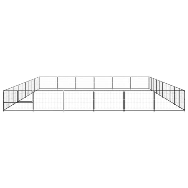 Hundgård svart 60 m² stål