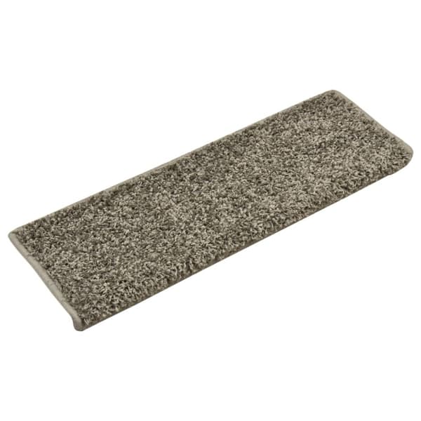 Trappmattor 15 st 65x21x4 cm grå rektangulär kant
