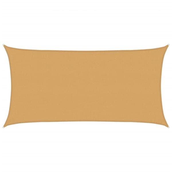 Solsegel 160 g/m² rektangulär sand 2,5x4,5 m HDPE