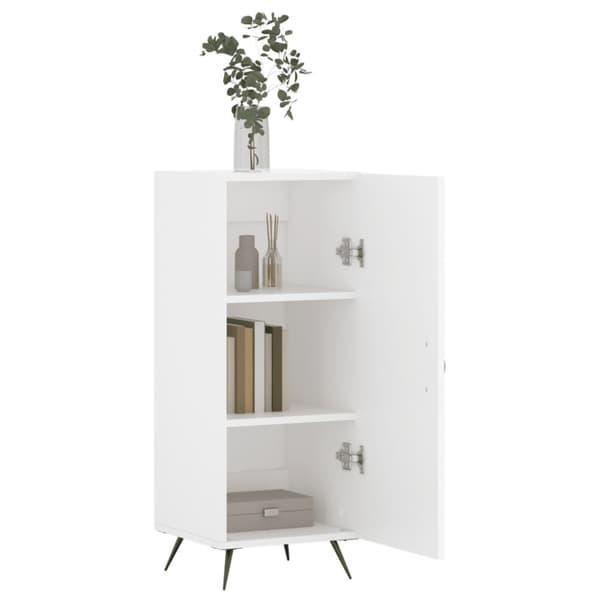 Skänk vit 34,5x34x90 cm konstruerat trä