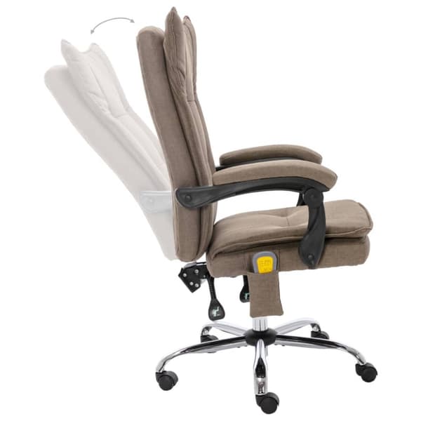 Massagekontorsstol taupe tyg