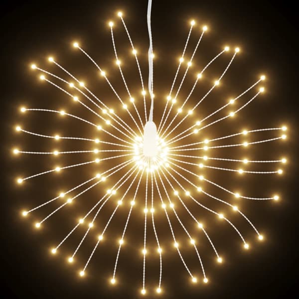 Julbelysning 4 st 140 LED varmvit 17 cm